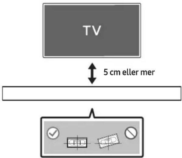 TV 5 cm eller mer