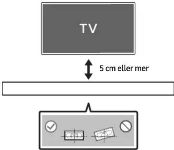 TV 5 cm eller mer