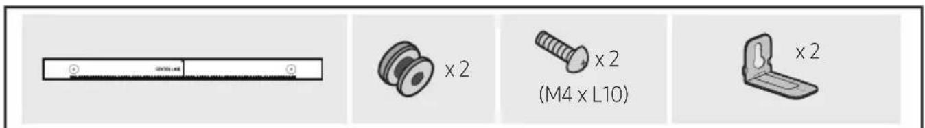 CENTER LINE x 2 x 2 (M4 x L10) x 2
