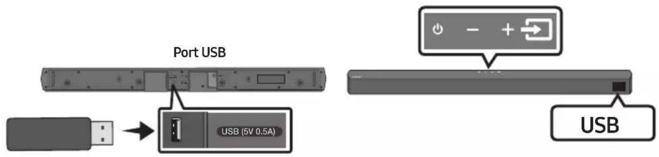 Port USB USB (5V 0.5A) USB