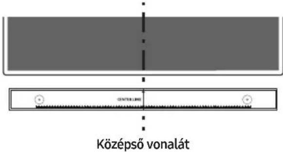 Középső vonalát