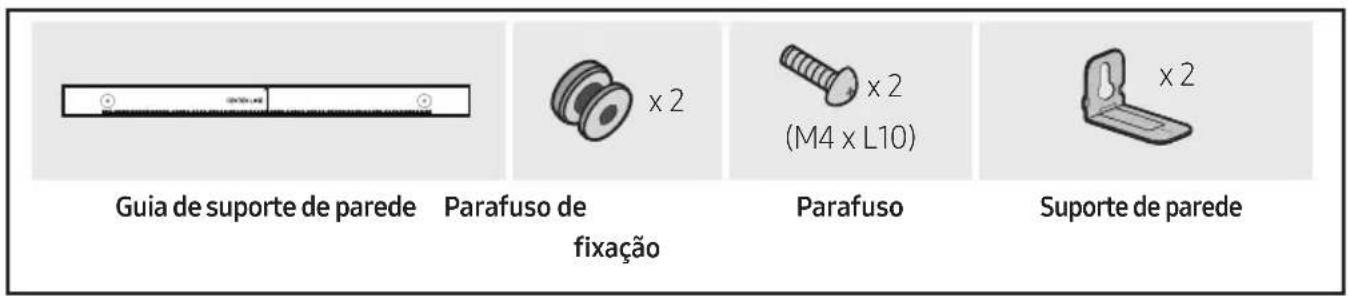 Guia de suporte de parede Parafuso de fixação Parafuso Suporte de parede