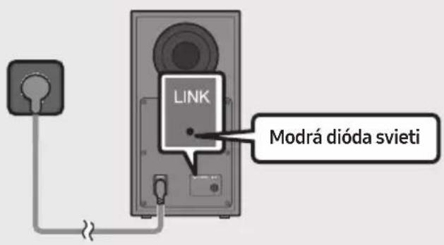 LINK Modrá dióda svieti