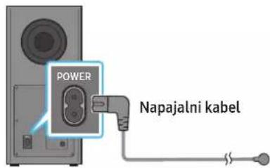 SAMSUNG HW-Q710A - Prikljucitev napajanja in enot - 1