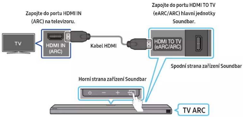 SAMSUNG HW-Q710A - Pripojeni televizoru, ktery podporuje HDMI ARC (Audio Return Channel) - 1