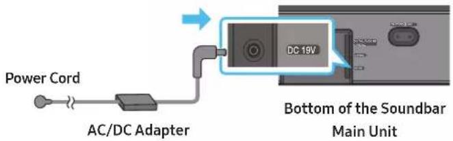 SAMSUNG HW-Q710A - Connecting the power and units - 2