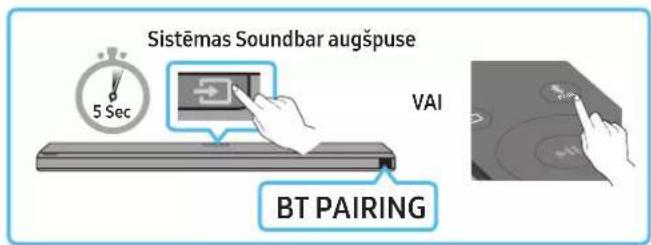 SAMSUNG HW-Q710A - metode Savienojuma izveide, izmantojot Bluetooth - 2