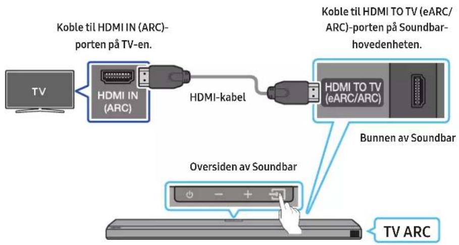 SAMSUNG HW-Q710A - Koble til TV-en som stotter HDMI ARC (Audio Return Channel) - 1