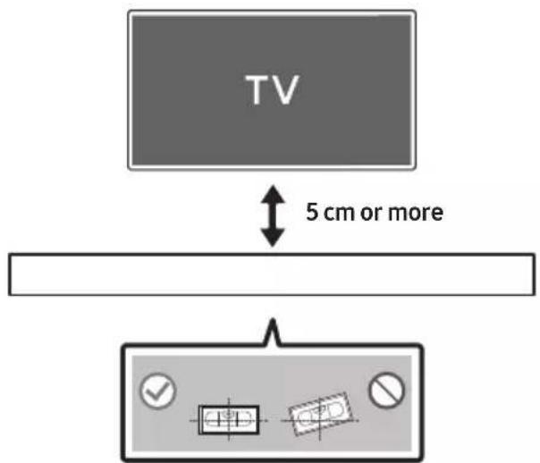 TV 5 cm or more