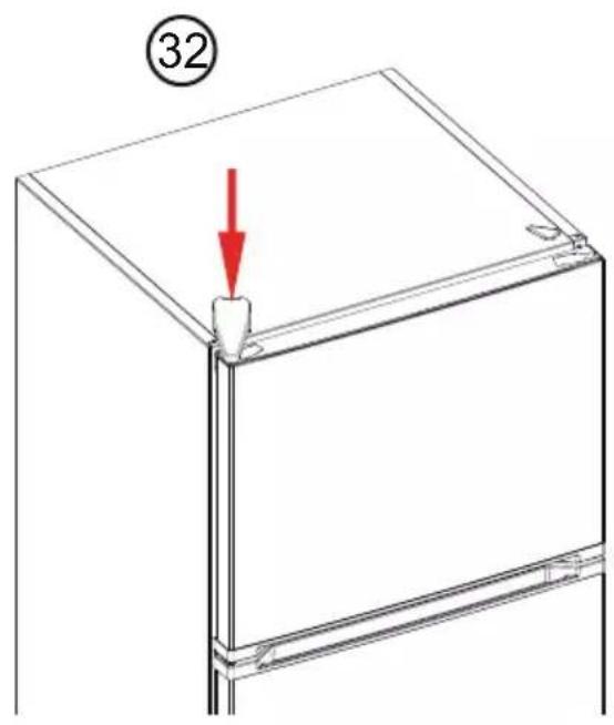 SAMSUNG RT30A3100SA - How to reverse door(applicable model only) - 25