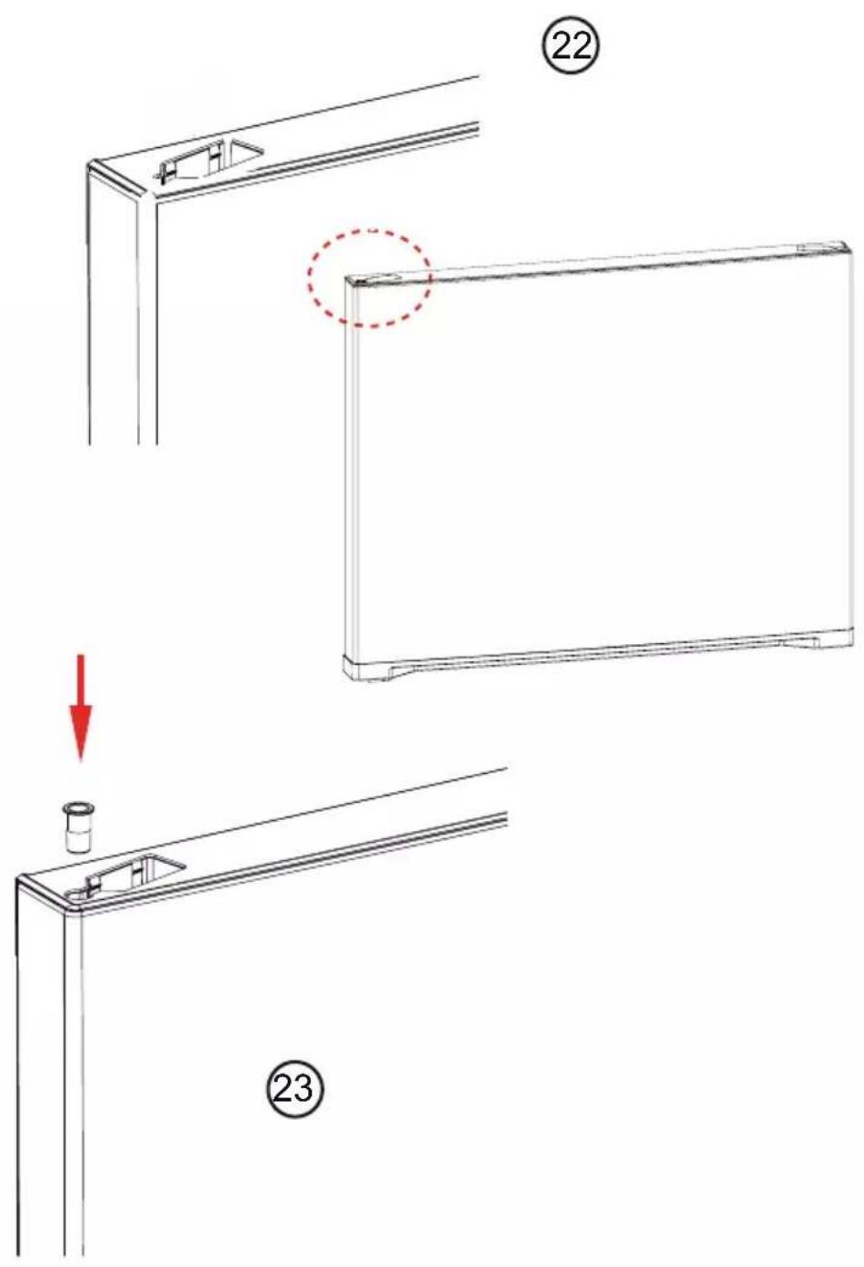 SAMSUNG RT30A3100SA - How to reverse door(applicable model only) - 18