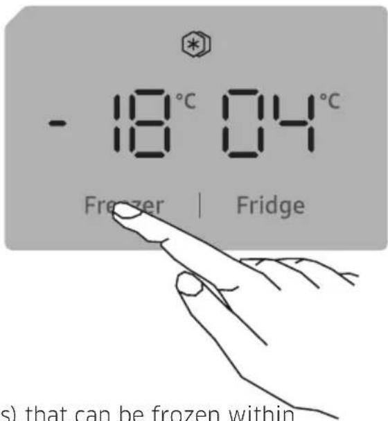 SAMSUNG RT30A3100SA - During Super Freeze Mode: - 1