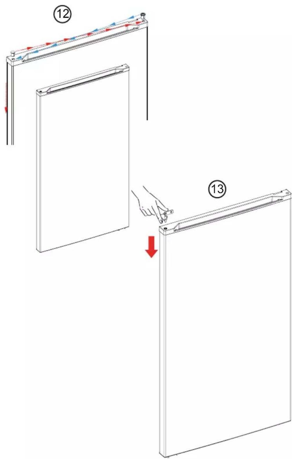 SAMSUNG RT30A3100SA - How to reverse door(applicable model only) - 11
