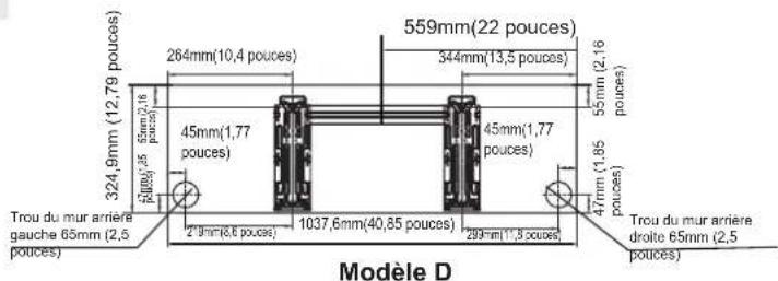 SAMSUNG AR18BXHQASIXEU - DIMENSIONS DE PLAQUE DE MONTAGE - 3