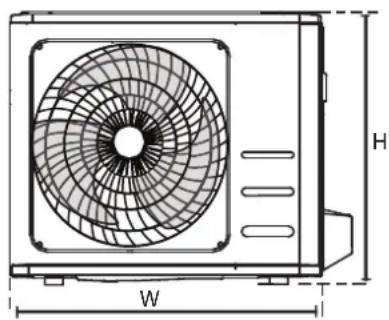 SAMSUNG AR18BXHQASIXEU - INSTALLATIONSMASSE DER EINHEIT - 2