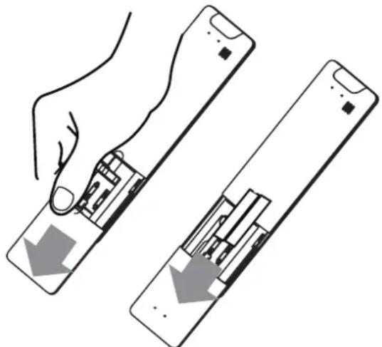 SAMSUNG AR18BXHQASINEU - Einlegen und Ersetzen der Batterien - 1