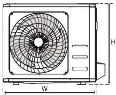 SAMSUNG AR18BXHQASINEU - INSTALLATIONSMASSE DER EINHEIT - 2