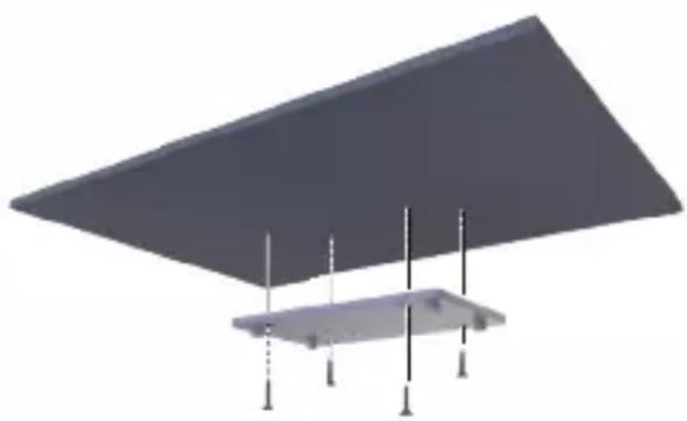 Imperial DABMAN i460 - Fasten the radio to the underside of the cabinet (with drill hole) - 1