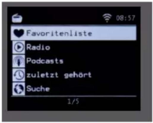 Imperial DABMAN i460 - Een internetradiostation selecteren - 2