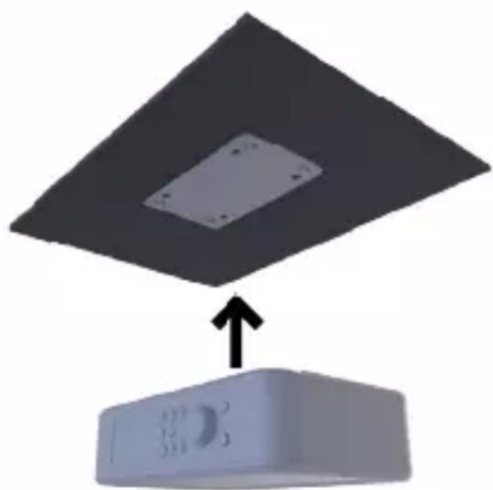 Imperial DABMAN i460 - Fasten the radio to the underside of the cabinet (with drill hole) - 3