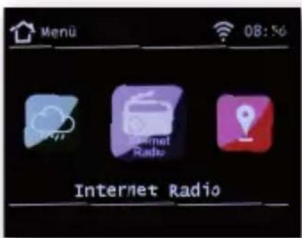 Imperial DABMAN i460 - Selecting an Internet radio station - 1