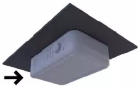 Imperial DABMAN i460 - Fasten the radio to the underside of the cabinet (with drill hole) - 4