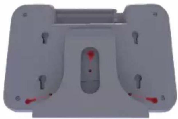 Imperial DABMAN i460 - Fastening the radio to the shelf (without drilling) - 3