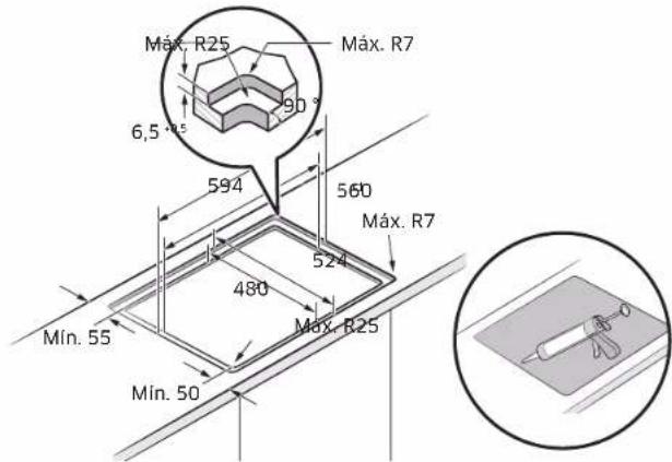 SAMSUNG NZ64B6058FK - Instalar a placa - 4