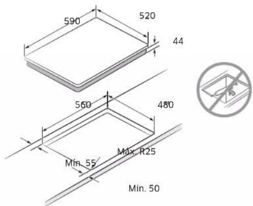 SAMSUNG NZ64B6058FK - Instalar a placa - 2
