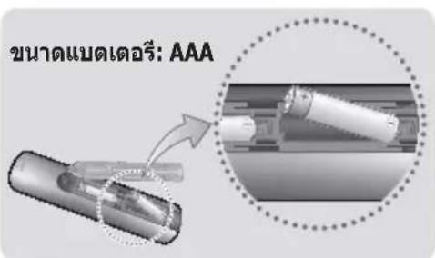 SAMSUNG HT-H5530HK - การใส่แบตเตอรี่ในรีโมทคอนโทรล - 1
