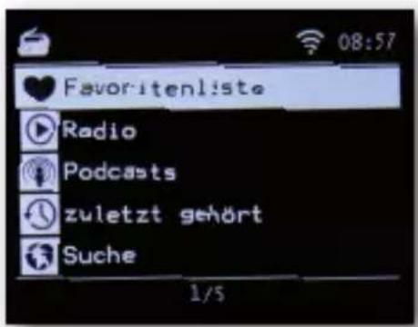 Imperial DABMAN i310 CD - Selecting an Internet radio station - 2