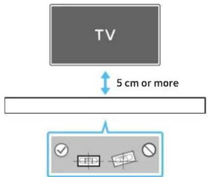 TV 5 cm or more