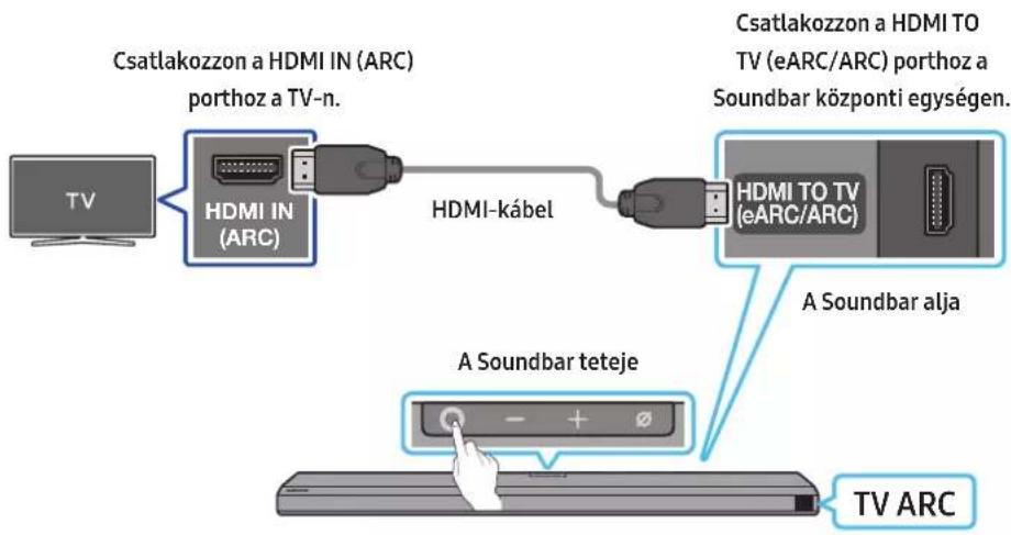 SAMSUNG HW-Q810A - A HDMI ARC-t (Audio Return Channel) támogató TV csatlakoztatása - 1