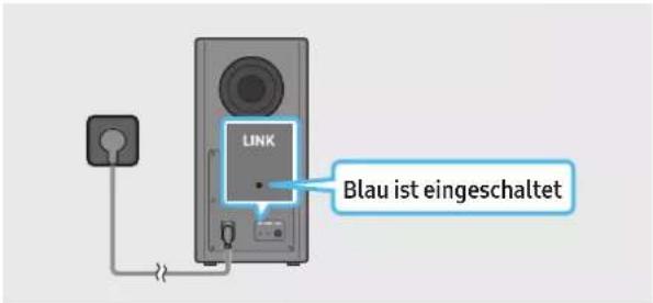 LINK Blau ist eingeschaltet