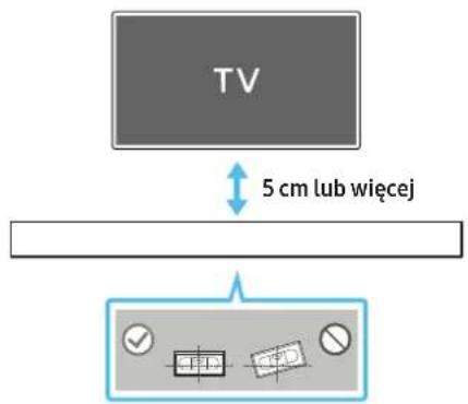 TV 5 cm lub więcej