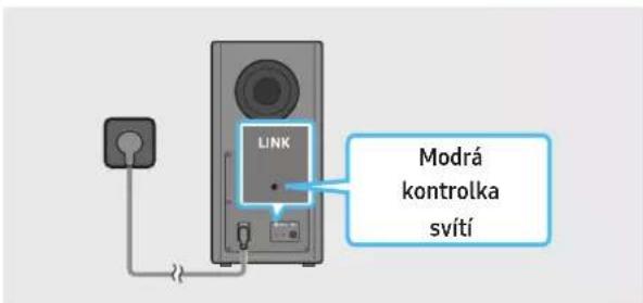LINK Modrá kontrolka svítí
