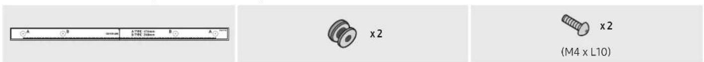 A B A TYPE 25mm B A S TYPE 25mm x 2 x 2 (M4 x L10)