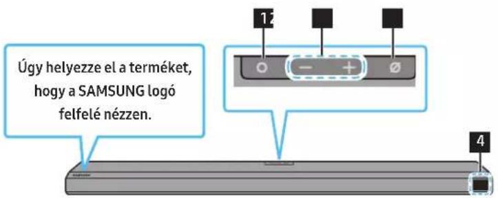 Úgy helyezze el a terméket, hogy a SAMSUNG logó felfelé nézzen.