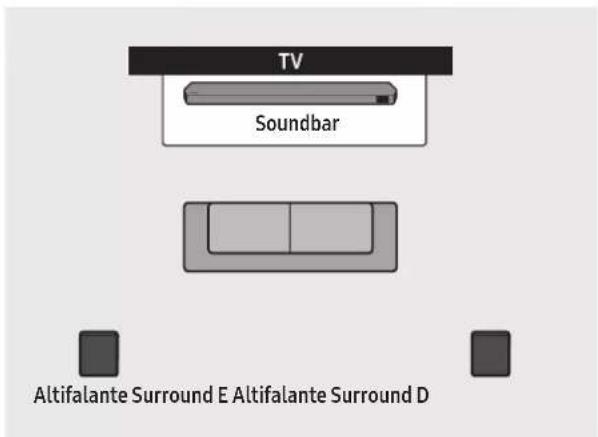 SAMSUNG HW-Q710C - Modo Surround speaker (apenas HW-Q9\*\*C, HW-Q9\*\*GC) - 1