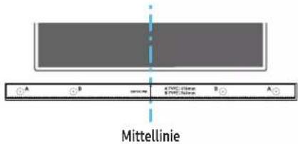 A B Mittellinie A TWC 45mm B TWC 45mm A