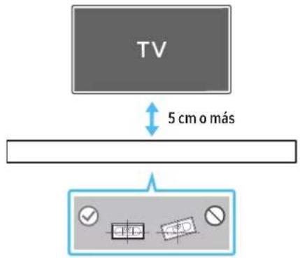 TV 5 cm o más