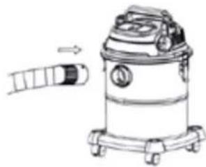 Orbegozo APS 1400 - ASSEMBLY TO LIQUIDS SUCTION - 4