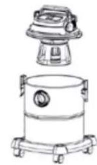 Orbegozo APS 1400 - ASSEMBLY TO LIQUIDS SUCTION - 3