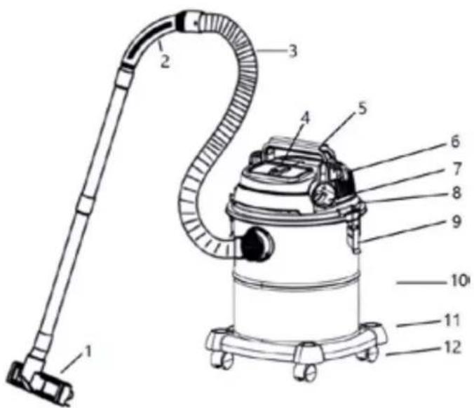 Orbegozo APS 1400 - PEÇAS DE VÁCURO - 1