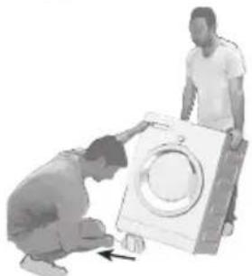 BEKO WTE 7511 B0 - Вадење на потпорите во пакувањето - 1