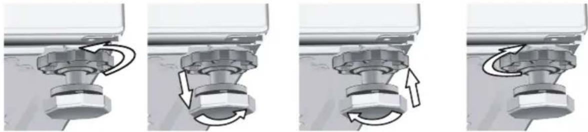 BEKO WTE 7511 B0 - Прилагодување на ногалките - 2