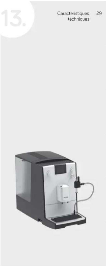 Nivona CafeRomatica NICR 560 - CARACTERISTIQUES TECHNIQUES - 2