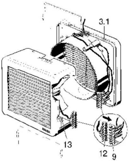 Maico EVH 31 - Endommagement du support du bornier en cas de rupture ou de retrait au niveau de la fiche de connexion ! - 1