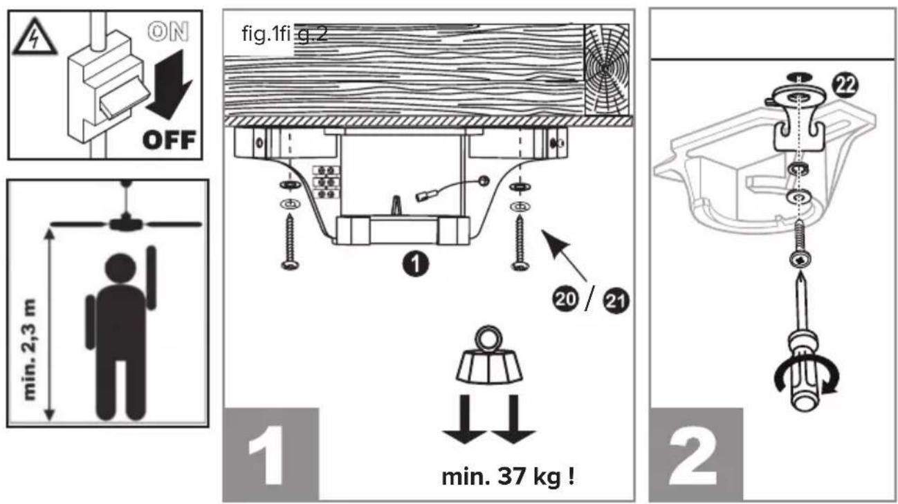 CasaFan Eco Genuiono - Komponenty (Rysunek A, strona 30) - 3