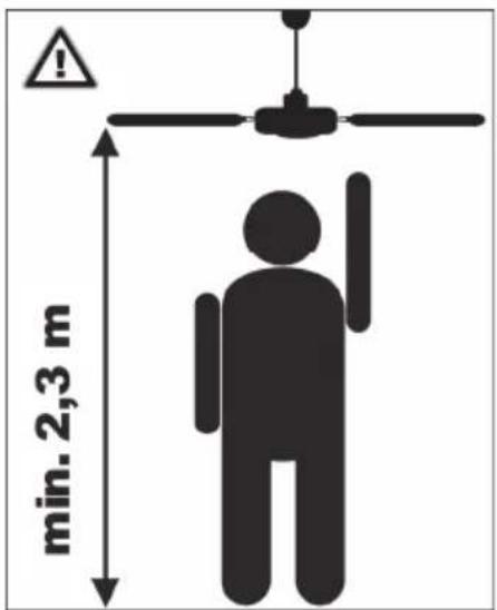 min. 2,3 m